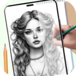 ar draw trace - sketch & paint android application logo